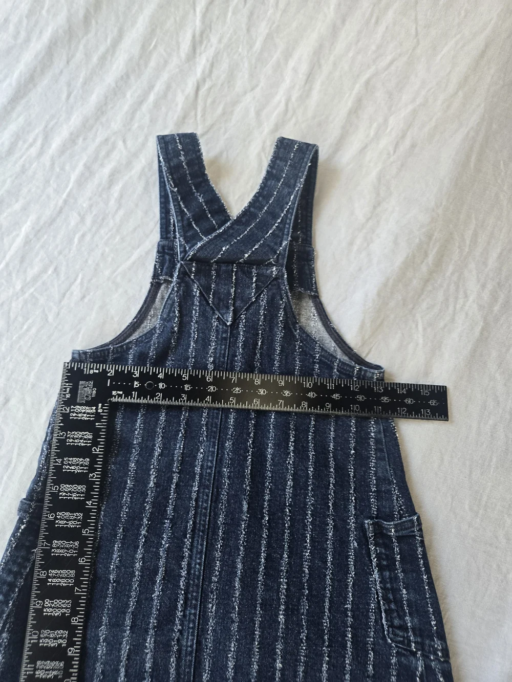 Emporio Armani  Girls' Navy Striped Button-Front Pinafore Dress